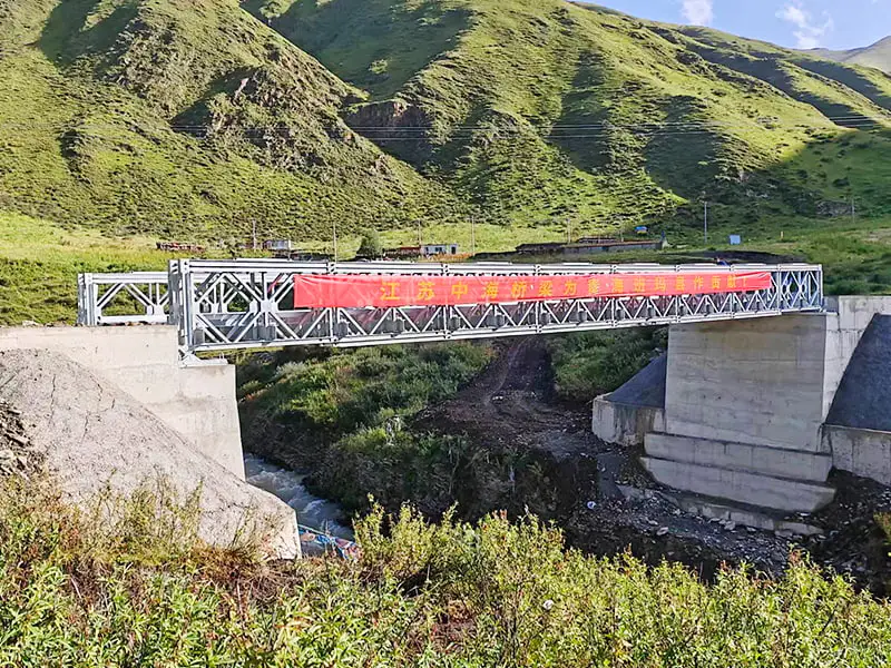 CB 100 Bailey Bridge Geminus-Row Single-Layer confirmatus Galvanized Bailey Bridge