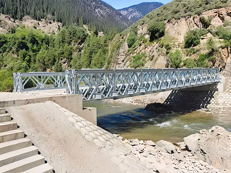 CB100 Bailey Pontis Princeps Fortitudo Galvanized Truss-Type Modular Bailey Bridge
