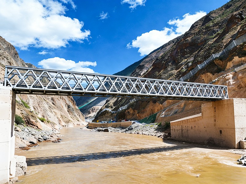 Magnae Span Galvanized Truss Bridge