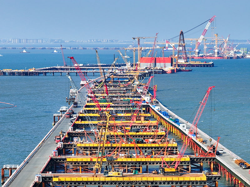 Platforms Magnae Span Construction ad pontes