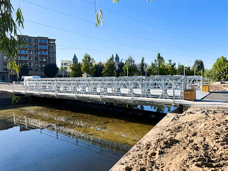 CB 100 Bailey Bridge Geminus-Lane Triple-Row Single-Layer confirmatus Galvanized Bailey Bridge
