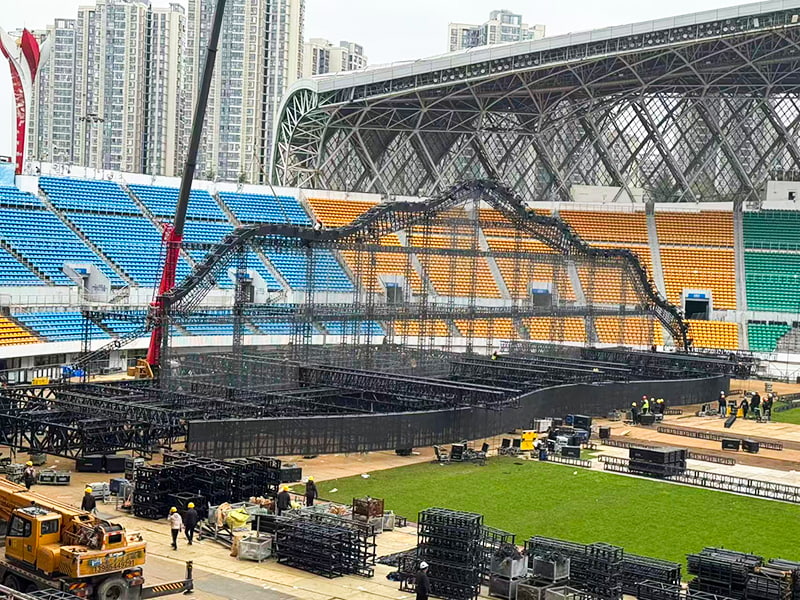 Concent Stage Support Frame