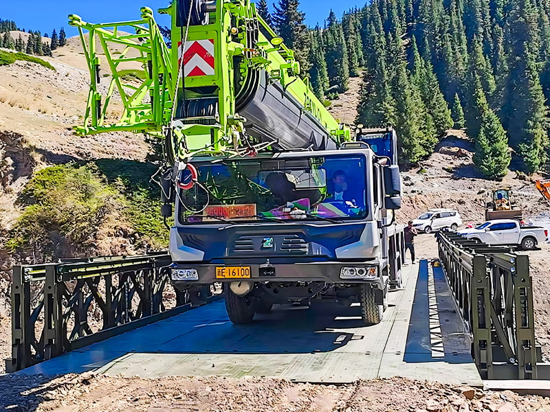 CB100 Bailey Bridge Triple-Row Single-Layer Reinforced picta Anti-Corrosion Bailey Bridge