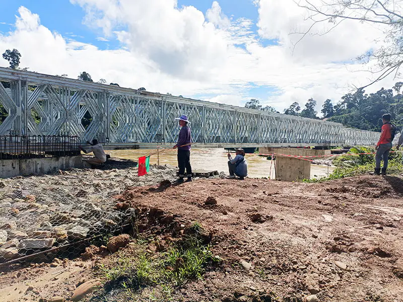 CB 200 Bailey Bridge Double-Row Single-Layer confirmatus Galvanized Bailey Bridge