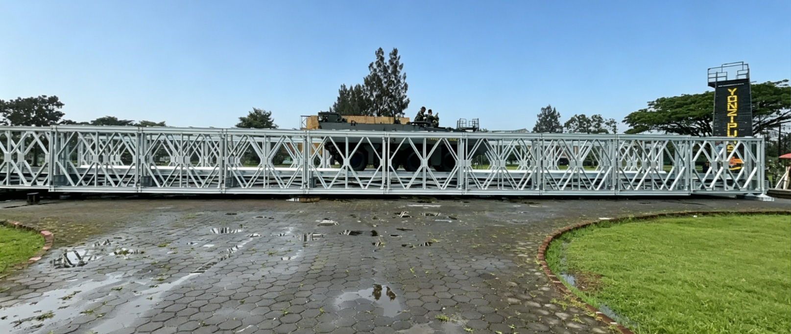 Indonesiaca duplex iacuit una-ordo aucti 200-type galvanized Bailey pontis